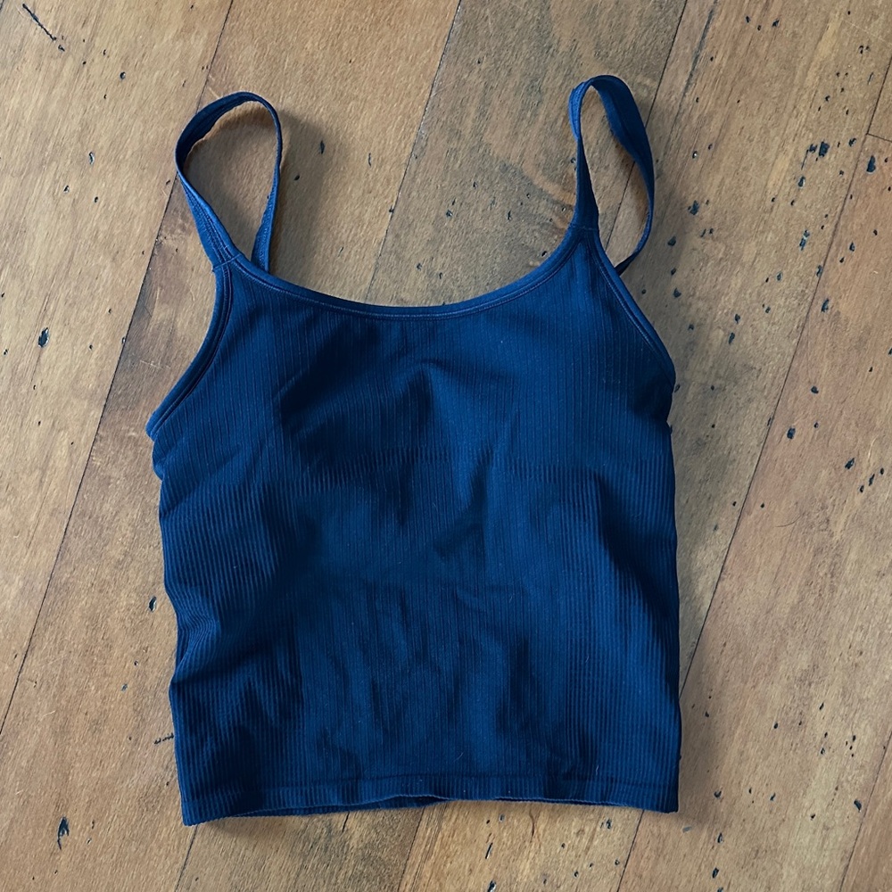 NWOT Lululemon Navy Blue Ribbed Tank Top